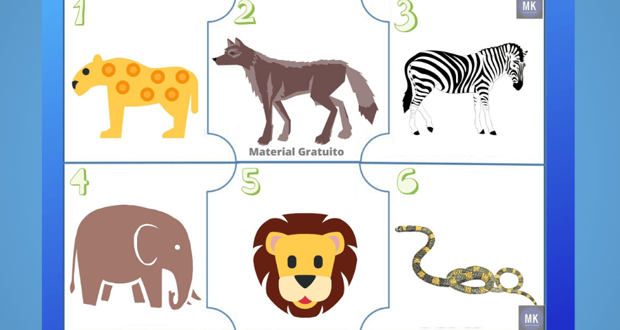 puzzle animales pdf